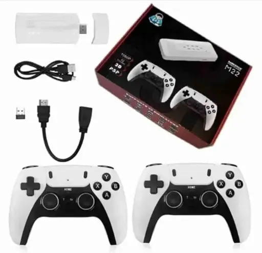M22 Game Stick Retro Video Game Console with 2 Wireless Controller 64 GB